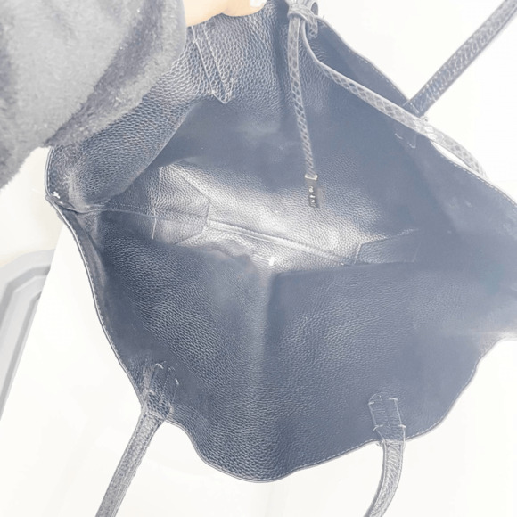 Remi/Reid Departure Tote Bag Black Snake Reversible vegan leather carry all - Picture 6 of 8